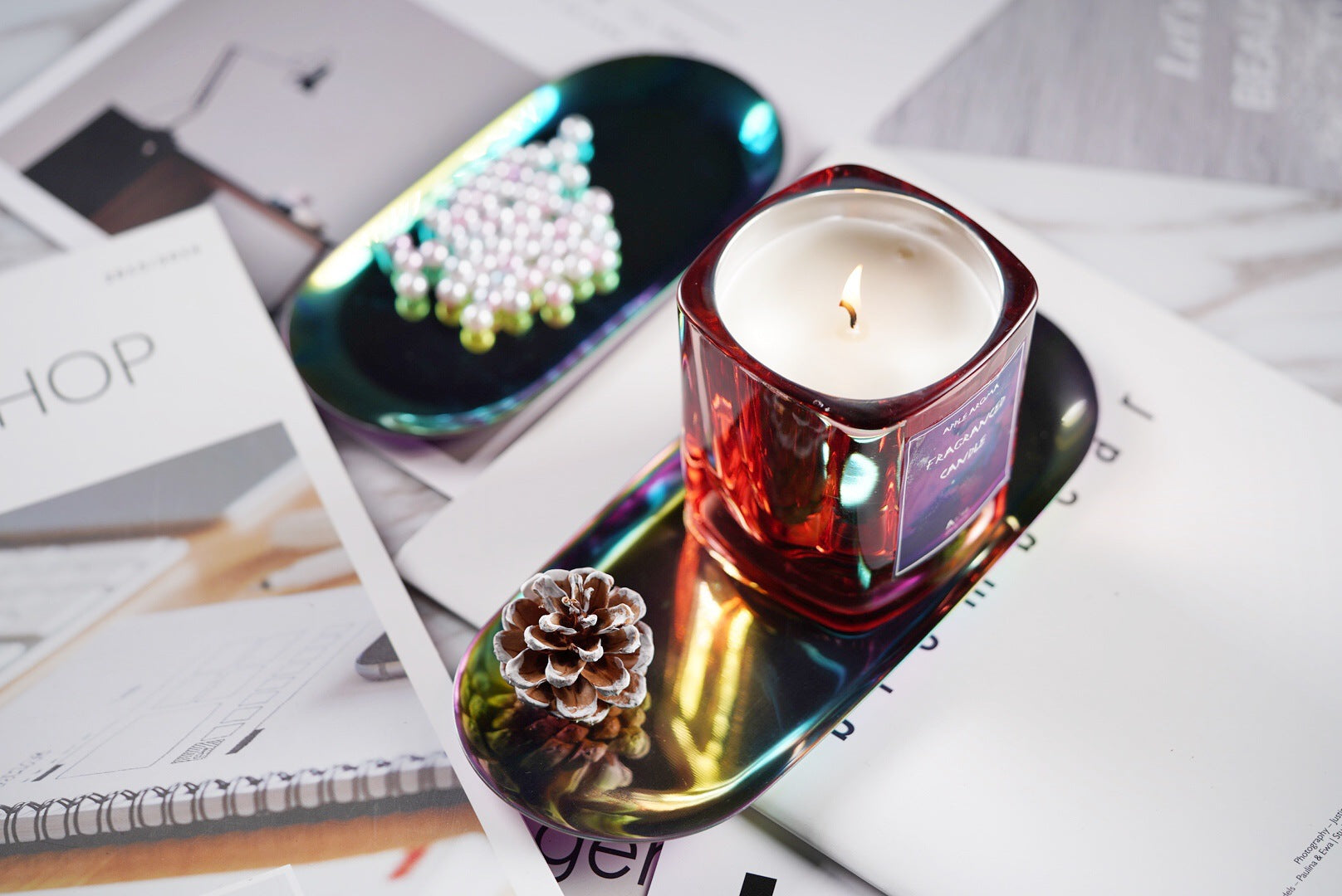 Scented Soy Wax Candles with Customizable Designs