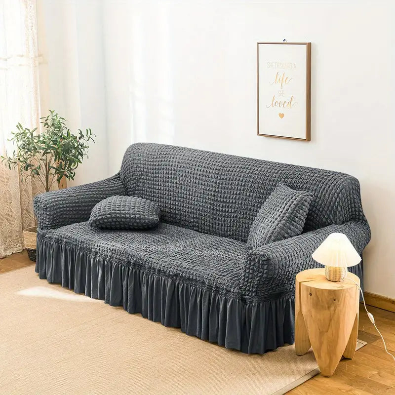 Universal Sofa Cover with Skirt Durable & Washable