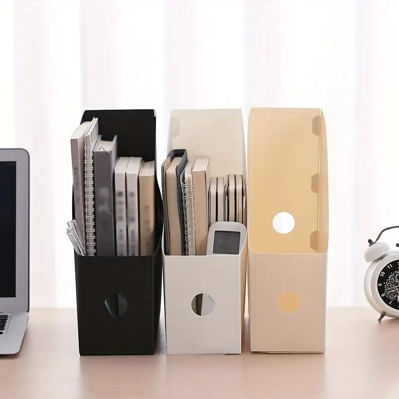 Desktop File Rack Organizer for Books and Supplies